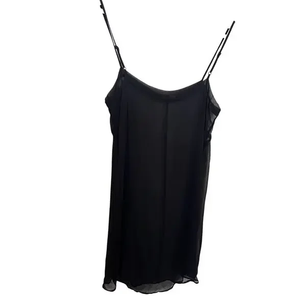 Isabel Marant 100% Silk Tank Cami Top Tunic Black Sheer Size 38 - Picture 2 of 8